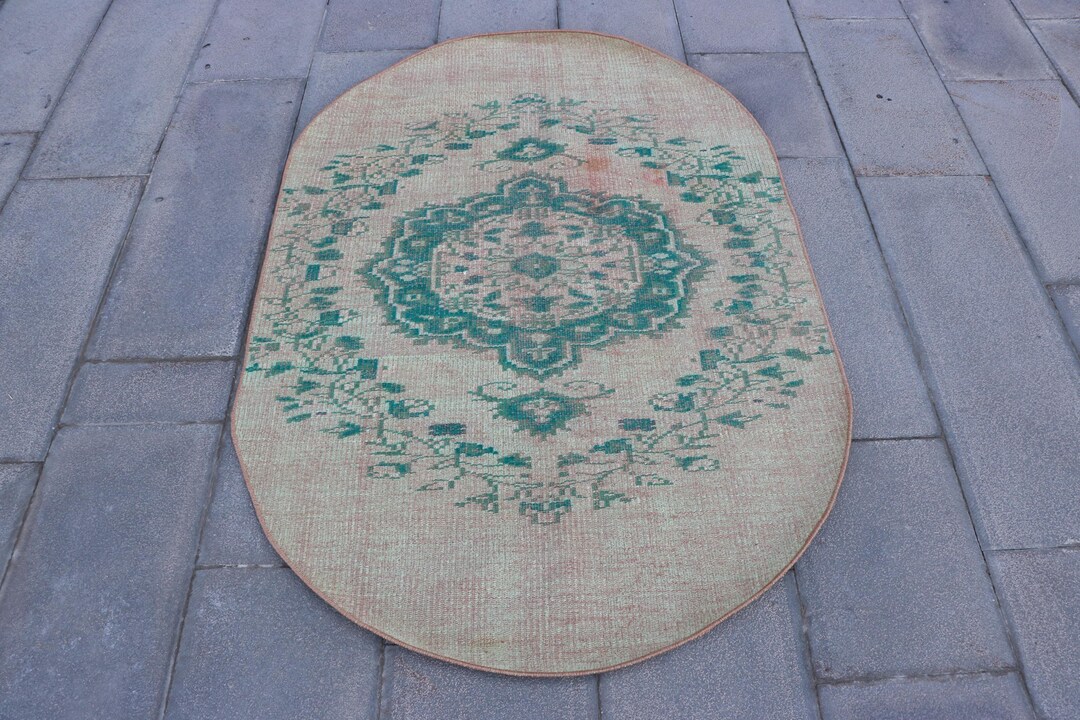 Turkish Rug, Round Rug, 4x6 Accent Rugs, Vintage Rug, Antique Rug, Rugs ...