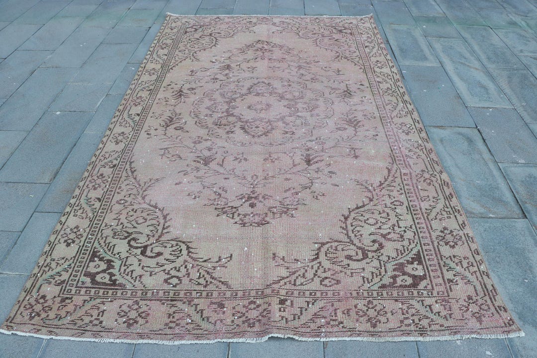 Turkish Vintage Rug 5.6x9.2 Ft (171x279 Cm), Red Wool Rug - Etsy