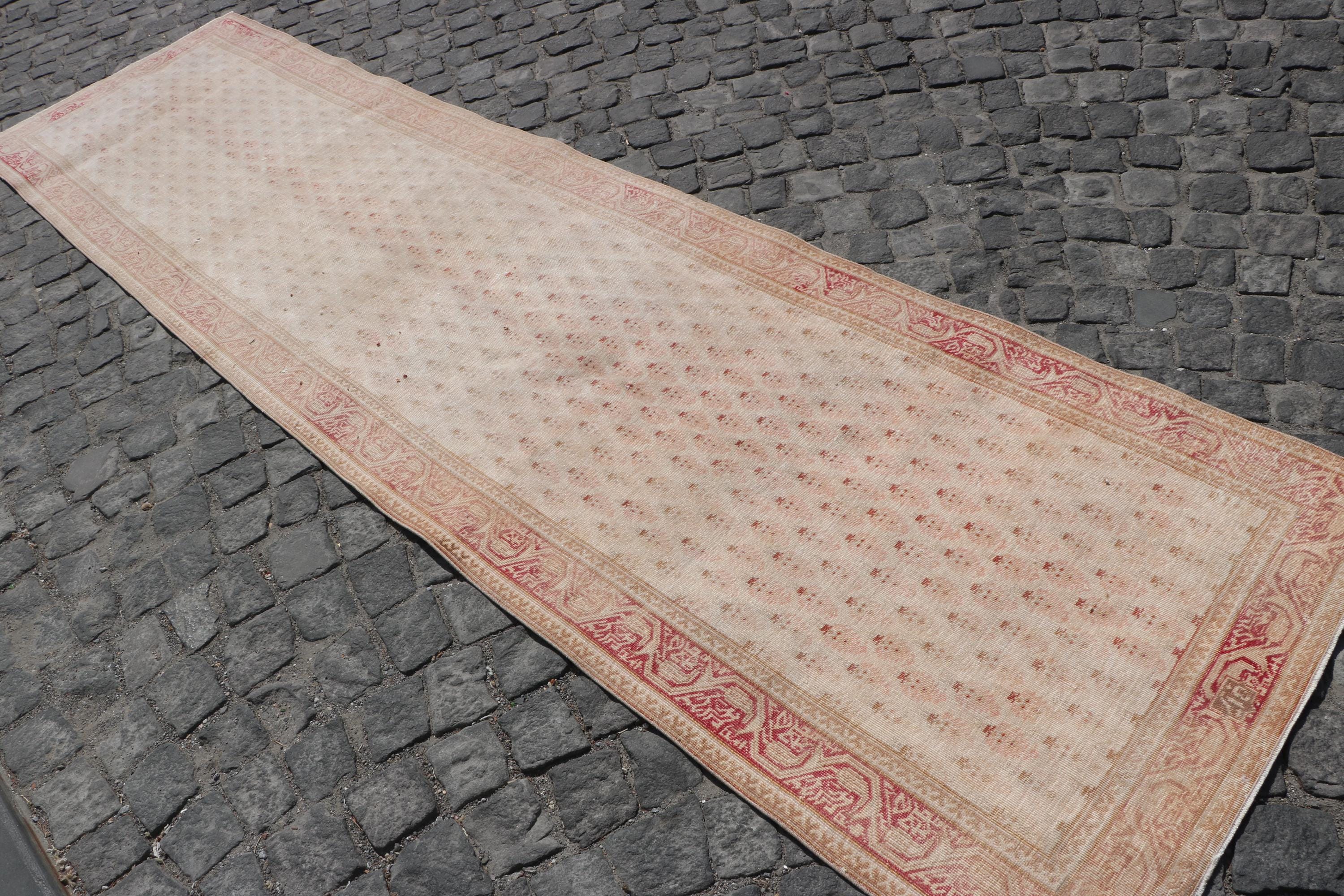 ヴィンテージラグ、4x13ランナーラグ、トルコラグ、アンティーク