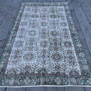 Turkish Rug, 6x9 Large Rugs, Vintage Rug, Antique Rug, Rugs For Bedroom, 5.4x8.9 ft Beige Rug, Handwoven Vintage Turkish Rug, Wool Rug,