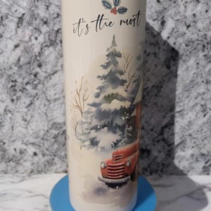 Christmas Red Truck Tumbler