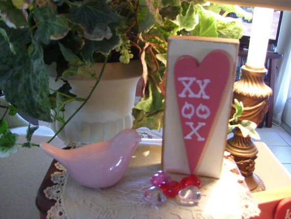 XXOOX Valentine Block - Etsy