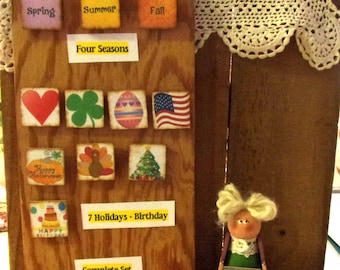 Welcome All Year Interchangeable Seasonal and Holiday Signs