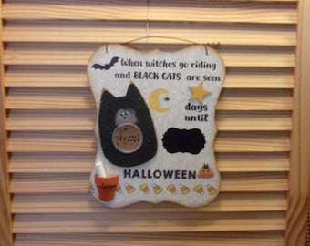 Witch Harvest Halloween: Handmade All Wood Harvest Sign “When Witches Go Ridin’…”