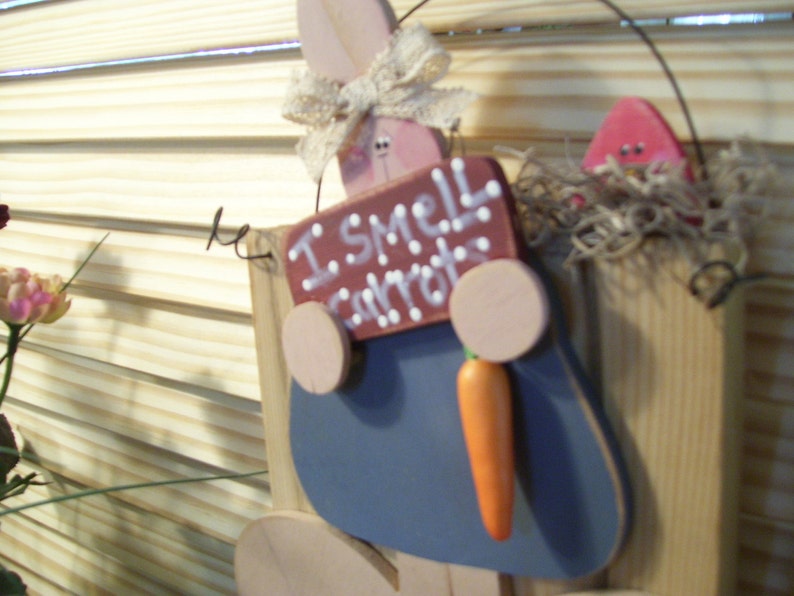 Bunny Rabbit I Smell Carrots Bunnita Etsy