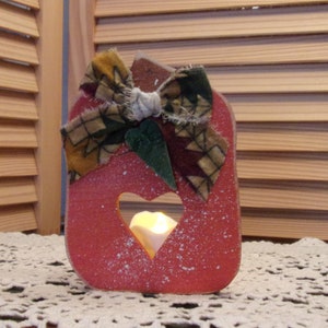 Fall Autumn Standing Pumpkin Candle Holder