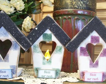 Bendice nuestro portavelas Nest Birdhouse