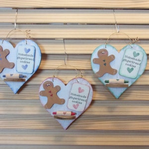 Homemade Gingerbread Cookies Heart Hangup