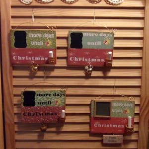 Days til Christmas Chalkboard Hangup