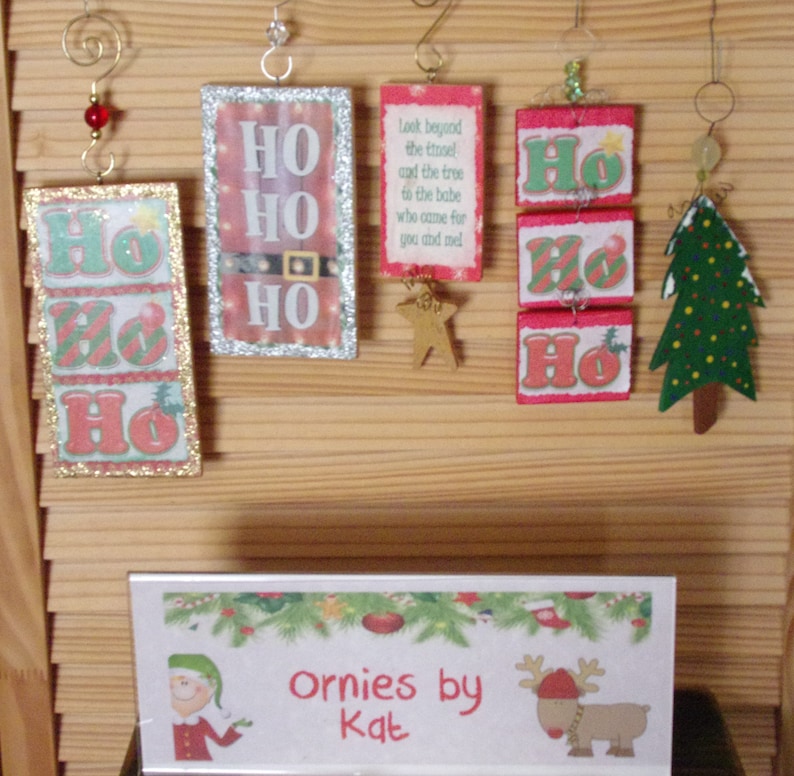 Ornies by Kat Christmas Tree Ornaments Christmas signs and tree image 1