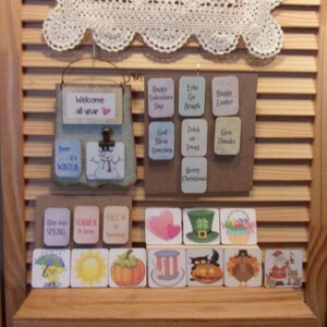Welcome All Year Interchangeable with Holiday and Seasonal Signs