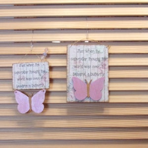 Butterfly Sentimental Sign
