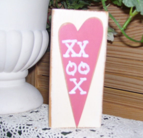 XXOOX Valentine Block - Etsy