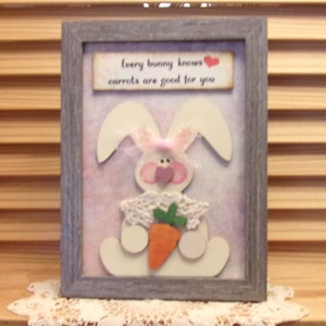 Bunny Frame with Inspirational Saying