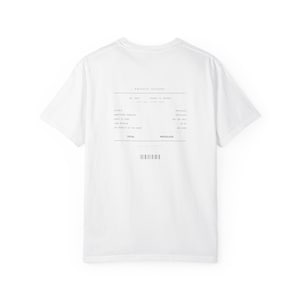 T-shirt imprimé au dos style thermique avec reçu/facture image 1