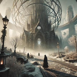 Gothic Post-Apocalyptic World - Victorian Fantasy Sci-Fi Art Print