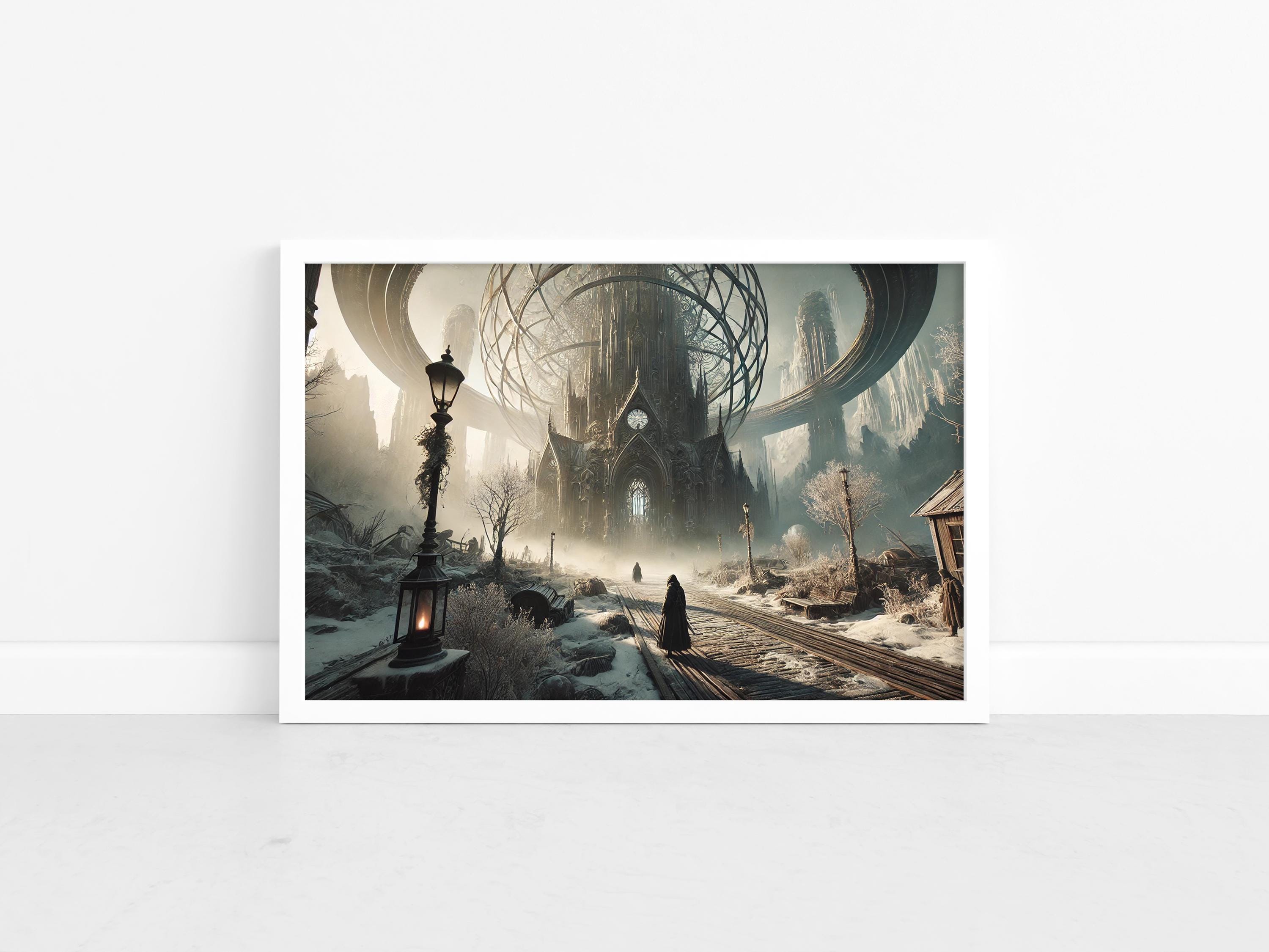 Gothic Post-apocalyptic World - Victorian Fantasy Sci-fi Art Print - Etsy