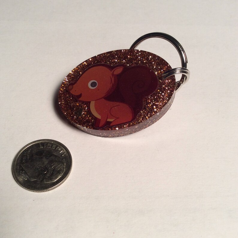 Squirrel Keychain Etsy