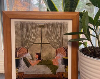 Reading Nook Art Print | Cozy Home Decor (Archival Quality)