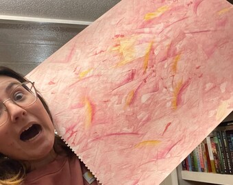 Pastel Abstract Art Print, Feminine Home Decor (10x10in)