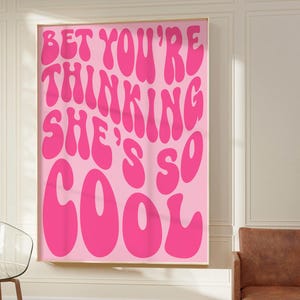 Retro &#39;That&#39;s So True&#39; Lyric Poster | Gracie Abrams | Digital Download Lyric Print | Wall Decor