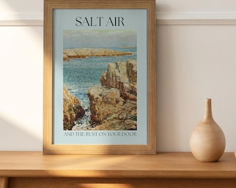 Zoute lucht-print | Zomermuurposter | Slaapzaaldecoratie kust