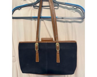 Vintage Coach Wooster Bag 4142 Black Leather Shoulder Hobo Made in