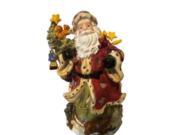 NEW Kurt S Adler Musical Santa Candle Holder 5232 Christmas