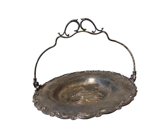 Vintage Victorian Silver Plated Wedding Basket Standard Silver Toronto