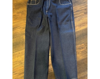 Adjust-A-Band Men's BLUE Jeans Size 46 Medium 30.5" Inseam Vintage