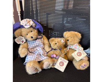 Lot of 3 Boyds Bears Heart To Heart & Head Bean 2003 - 2004