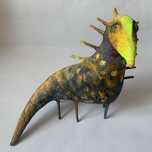 Unique Papier-mâché sculpture &quot;Chudi-Yudi &quot;, Handmade Papier-mâché, Papier Mache
