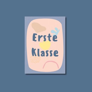 Einschulungskarte "Erste Klasse" | Karte zum Schulanfang | Glückwunschkarte zur Einschulung | Schulstart Geschenk