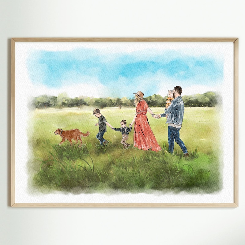 Family Portrait Painting - Etsy