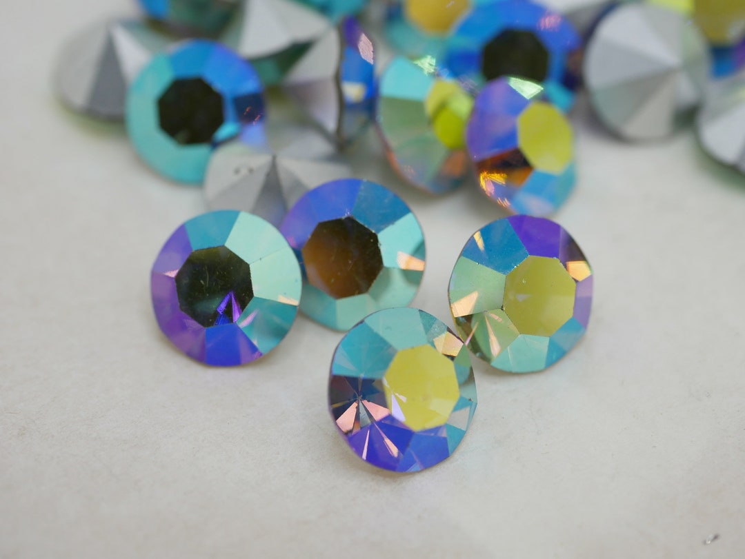 Starlight Rhinestone Design Vintage Swarovski Glass Rhinestone SS47 10.5mm Point Back Starlight ...