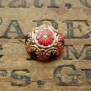 Czech Glass Cabochon 18mm Cabochon Mosaic Cabochon (1 pc)