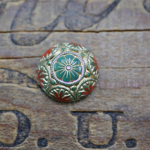 Czech Glass Cabochon 18mm Cabochon Mosaic Cabochon (1 pc)