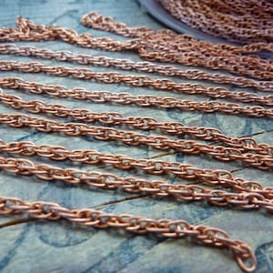 Chain Vintage Chain Copper Over Steel Rope Chain (Sold by the foot)