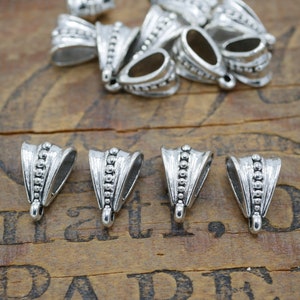 Silver Pendant Bail Large Pendant Bail 4.5mm Hole Size (4 pcs) SM503