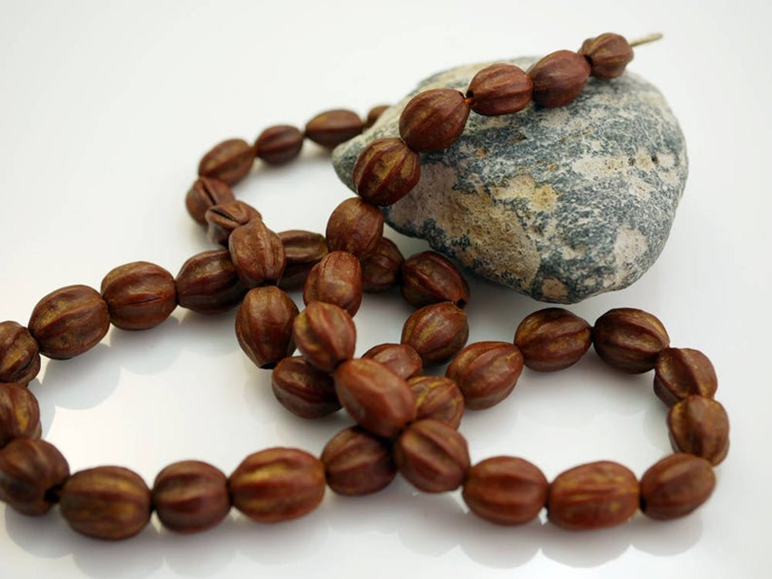 Carved Seed Pod Beads Afghan Beads Natural Beads Organic Seed Etsy