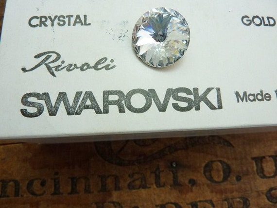 Vintage Swarovski Crystal Rivoli Rhinestone, 18mm No Hole (1) - Etsy