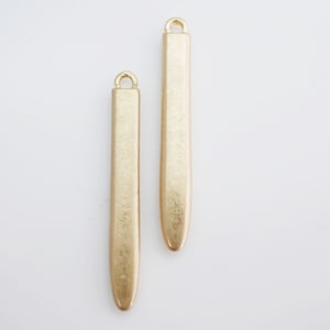 Zola Elements Gold Spike Drop 33x4mm Thick Long Spike Drop (4 pcs) #10677