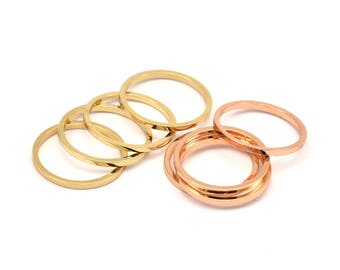 CHK217 Jewelry Findings Connectors BR Rose Gold Hoops 30mm Rose Gold Closed Ring Circle Charms Circle Connectors Round Connector