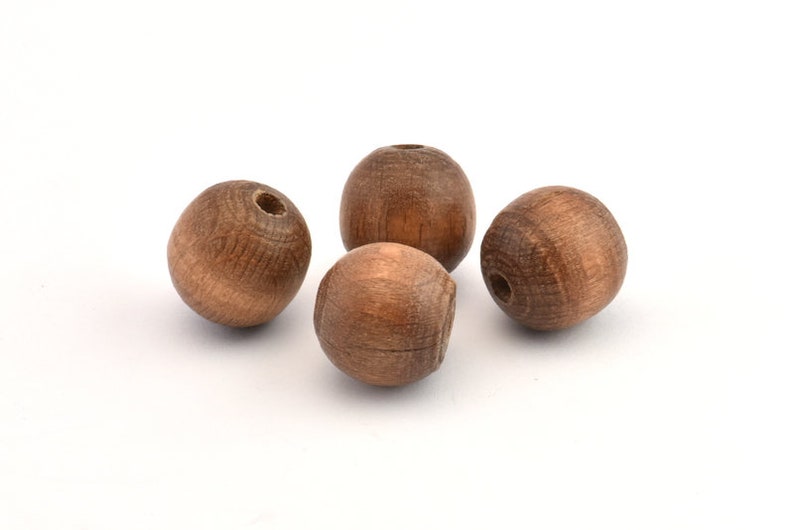 15mm Findings 24 Vintage Wooden Beads Made In Germany Vintage Wooden Bead B44