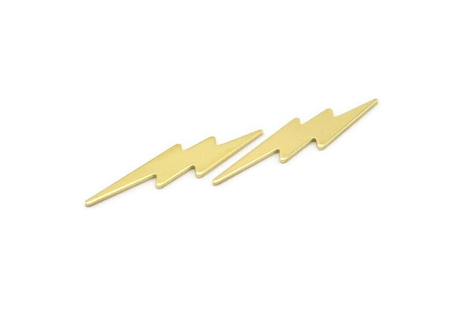 Brass Lightning Blank 12 Raw Brass Brass Lightning Blanks - Etsy
