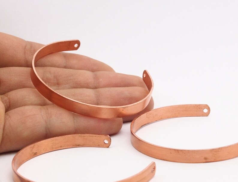 Copper Bracelet Blank 3 Raw Copper Bracelet Stamping Blanks Etsy UK