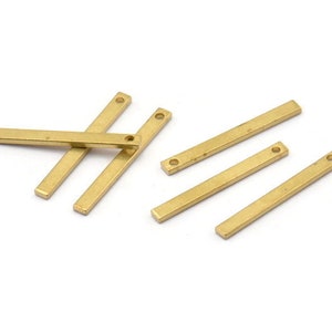 Minimalist Brass Pendant, 25 Raw Brass Bars20x2x1mm BS 1199A0857 image 2