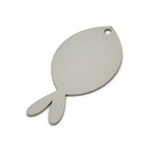 Steel Fish Charm, Stainless Steel Fish Charms With 1 Hole, Findings (30x15x0.80mm) SMP2430