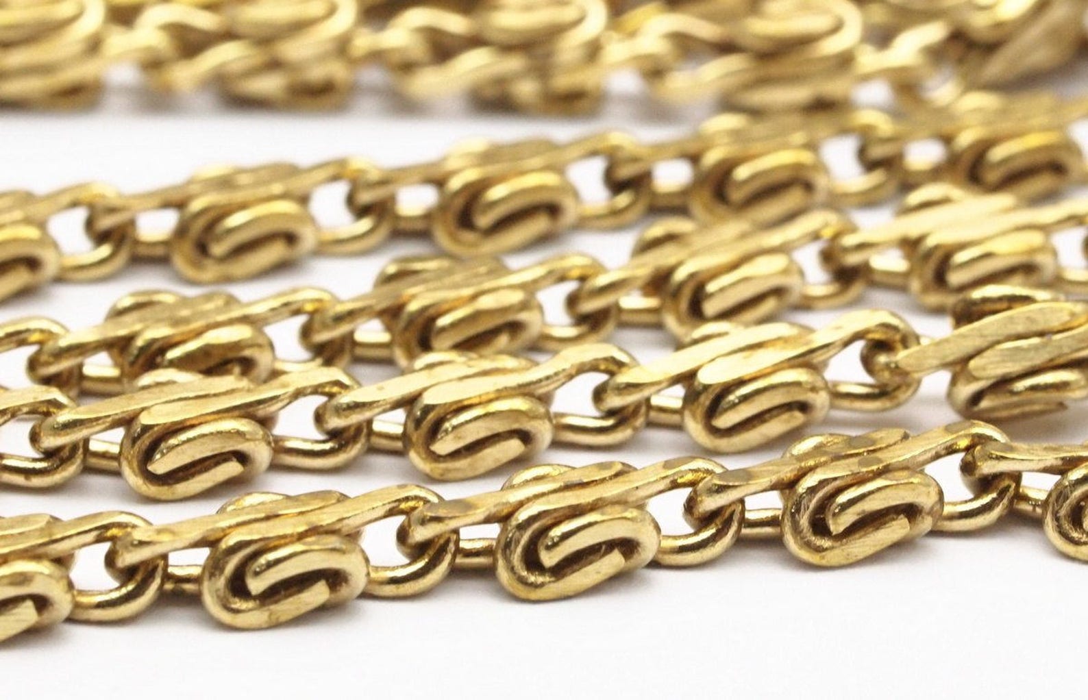 Raw Brass Chain 2 M Faceted Raw Brass Chain 4x2.7mm Bs 1369 Etsy