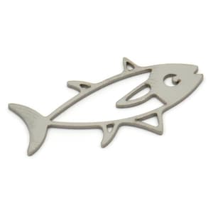 Steel Fish Charm, Stainless Steel Fish Charms, Findings (30x15x0.80mm) SMP2191